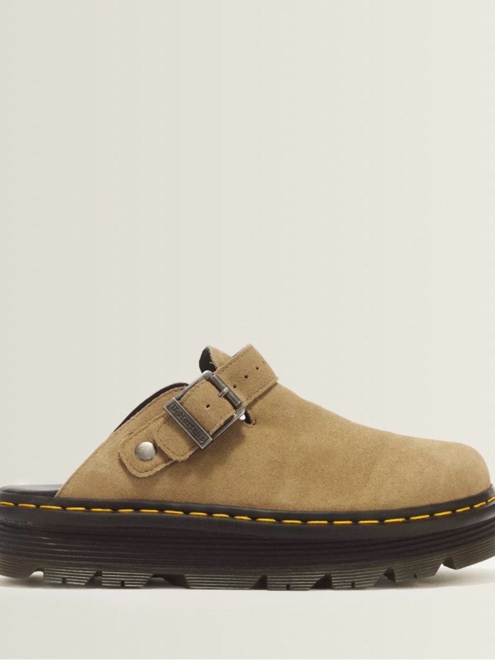 Zebzag suede mules